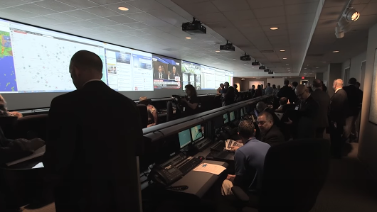 Houston Emergency Center command room for Super Bowl 51 from screenshot of FBI public video on YouTube