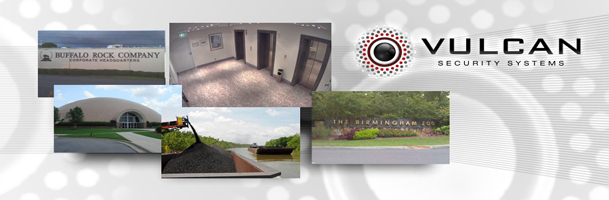 Vulcan Security Systems Birmingham Alabama Video surveillance for business security.