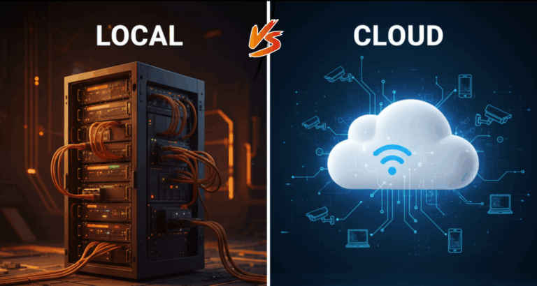 Local vs cloud video security systems