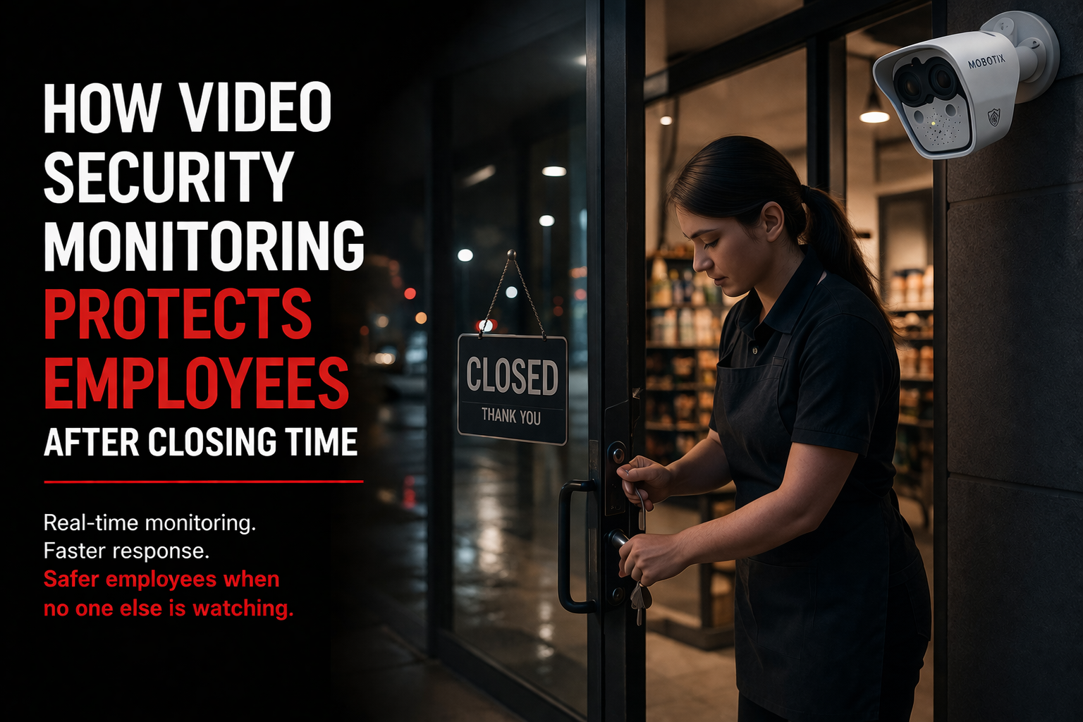 video security monitoring protects employees